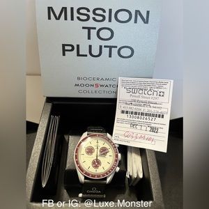 NEW IN BOX Omega x Swatch Bioceramic Moonswatch Moon - Mission to Pluto